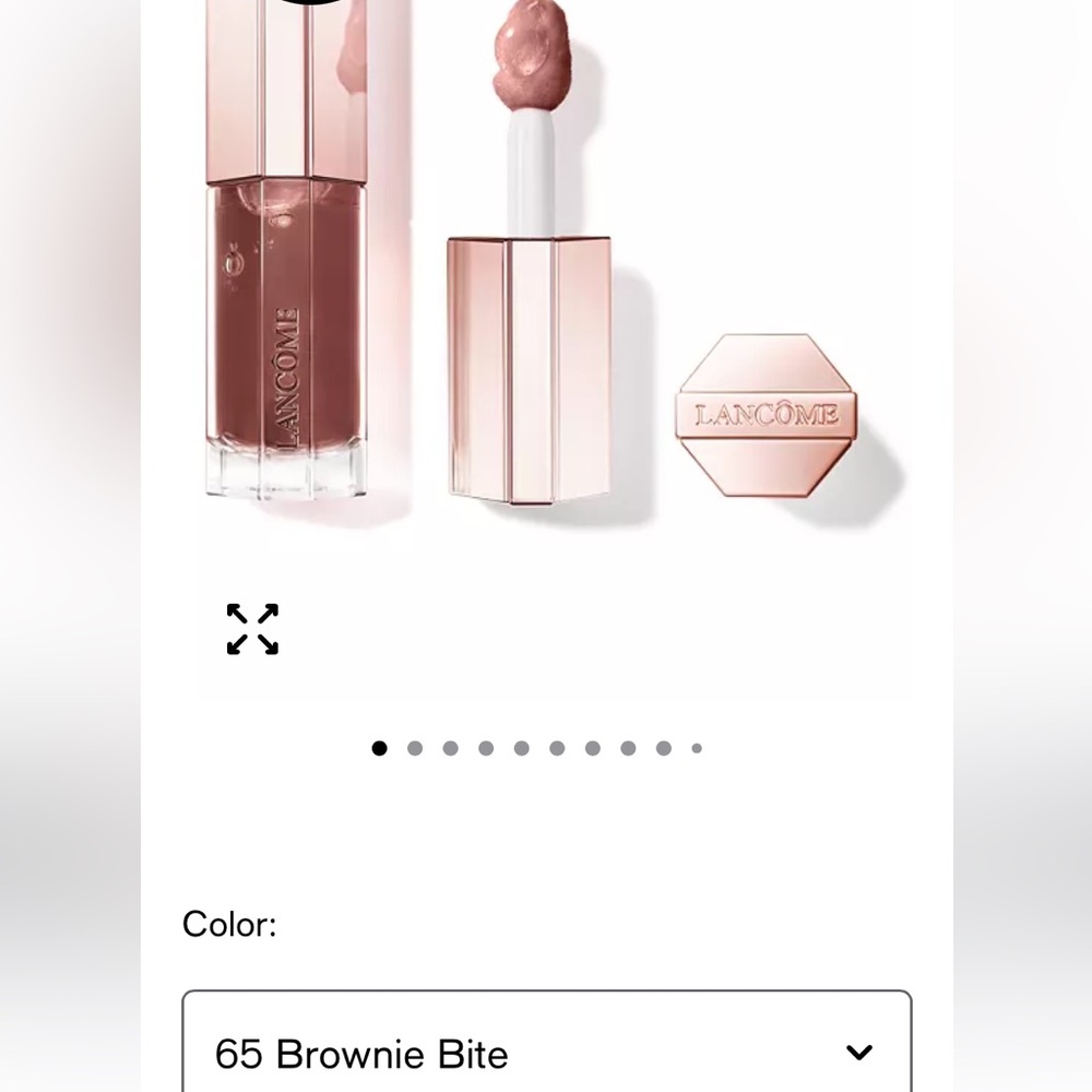 Lancome juicyldole treat oily Lip Gloss - shade 65 brownie Bite